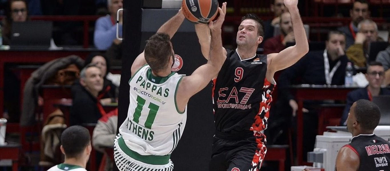Euroleague: Βαριά ήττα για Παναθηναϊκό με 96-87 κόντρα στην Αρμάνι